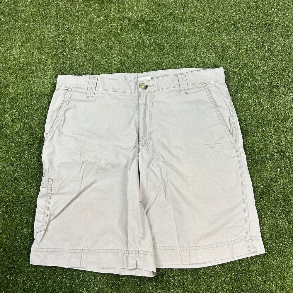 Columbia-sportswear Men's Cream and Tan Shorts